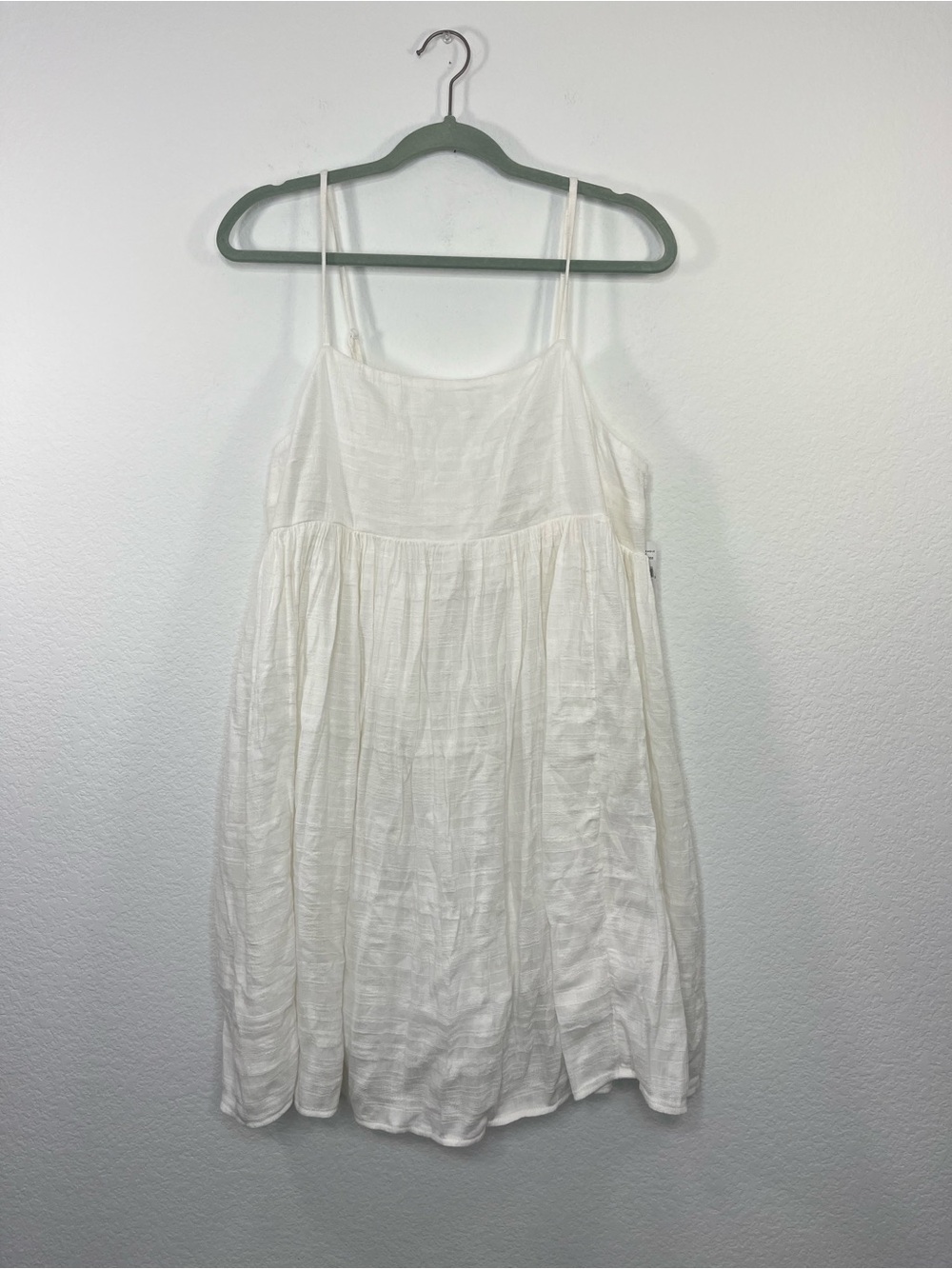 American Eagle Outfitters NWT White Baby Doll Dress size Large - Picture 2 of 11